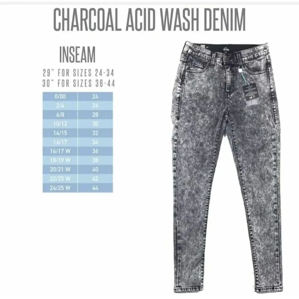 Lularoe Charcoal acid wash denim jeans sz 44